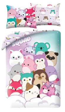 Squishmallows, 2-częściowy komplet pościeli, 140-200 cm