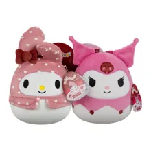 Squishmallows, Hello Kitty and Friends, My Melody z Kuromi, zestaw maskotek, 20 cm