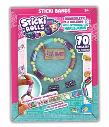 Sticki Rolls, Bransoletki z rolkami, bransoletka z naklejkami, 70 szt.