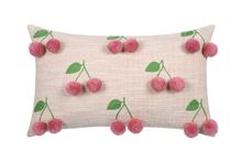 Stof, Cherries, poduszka ozdobna w wiśnie, 30-50 cm