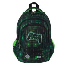 St.Right, plecak szkolny, 3-komorowy, Neon Pad