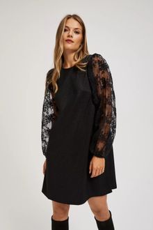 Sukienka damska, czarna, Moodo