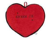 Sun-Day, poduszka, serce czerwone, Kocham Cię, 43cm
