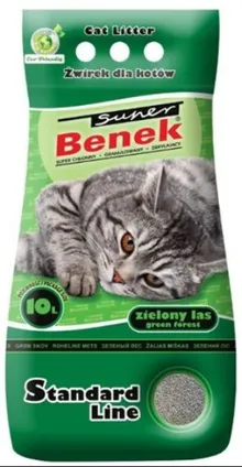 Super Benek, Standard, żwirek bentonitowy, Zielony Las, 25l