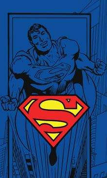 Superman, ręcznik, 30-50 cm