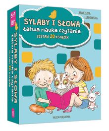 Sylaby i słowa. Łatwa nauka czytania. Zestaw 20 książek