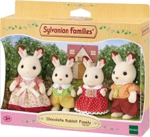 Sylvanian Families, rodzina królików z czekoladowymi uszkami, zestaw figurek, 5655