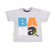 T-shirt chłopięcy, szary, Eevi