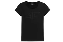 T-shirt damski, czarny, 4F