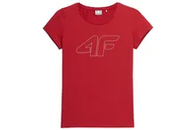T-shirt damski, czerwony, 4F