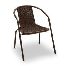 Tadar, krzesło ogrodowe, brązowe, 56-54-72 cm