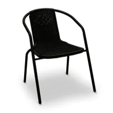 Tadar, krzesło ogrodowe, czarne, 56-54-72 cm