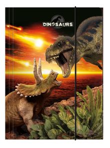 Teczka A4 z gumką, Dinozaur