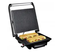 Tefal, grill gc241d38, stołowy, zamknięty, 2000w, kolor srebrny