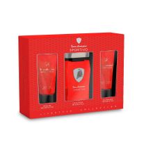 Tonino Lamborghini, Sportivo, zestaw, woda toaletowa, spray, 125 ml + balsam po goleniu, 100 ml + żel pod prysznic, 100 ml