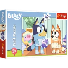 Trefl, Bluey, Z Bluey zawsze jest wesoło, puzzle, 30 elementów