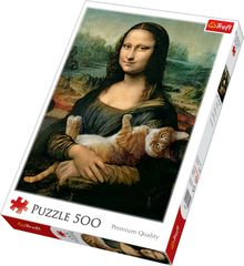 Trefl, Bridgeman, Mona Lisa i kot Mruczek, puzzle, 500 elementów