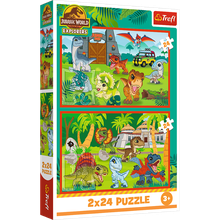 Trefl, Jurassic World, Małe dinozaury, puzzle, 2-24 elementów