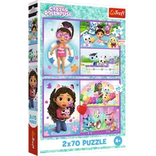 Trefl, Koci Domek Gabi, Baw się z Gabby, puzzle, 2-70 elementów