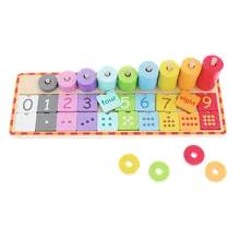 Trefl, Liczymy Główkę Ćwiczymy, drewniane klocki do nauki liczenia