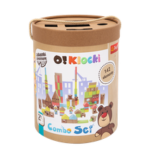 Trefl, O!Klocki, Combo set, edukacyjne klocki, 142 elementy
