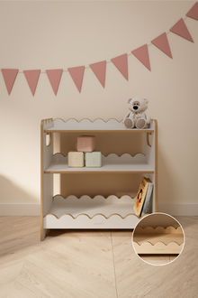 tupti.wood, Bubble Maxi, regał montessori, biały