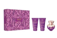 Versace, Dylan Purple Pour Femme, zestaw: woda perfumowana, spray, 50 ml + żel pod prysznic, 50 ml + balsam do ciała, 50 ml