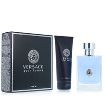 Versace, Pour Homme, Zestaw upominkowy, Woda toaletowa 100 ml + balsam do rąk i ciała 100 ml