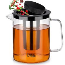 Vilde, dzbanek z zaparzaczem do herbaty, żaroodporny, szklany, 1,5 l