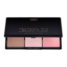Wibo, 3 Steps To Perfect Face Contour Palette, paleta do konturowania twarzy, Light, 10g