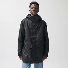 Wodoodporna kurtka przejściowa unisex oversize z kapturem NOWEAR
