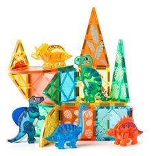 Woodyland, dinozaury, klocki magnetyczne, 23 elementy