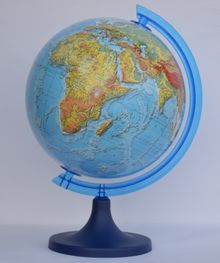 Zachem, globus fizyczny 3D, 250 mm