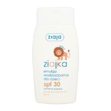 Ziajka, słoneczna emulsja wodoodporna dla dzieci, SPF 30, 125 ml