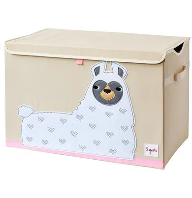 3 Sprouts, Lama, pudełko zamykane na zabawki, white