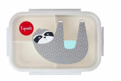 3 Sprouts, Leniwiec, lunchbox bento, grey