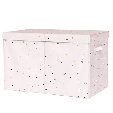 3 Sprouts, Recycled Terrazzo, pudełko zamykane na zabawki, gray