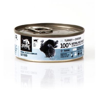 3coty, indyk z kurczakiem, karma mokra dla dorosłych kotów, 80g