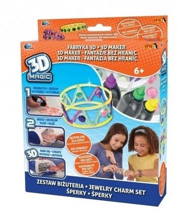 3D Magic, Fabryka 3D, Biżuteria, zestaw kreatywny do modelowania 3D
