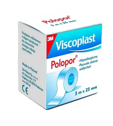 3M, Viscoplast, Polopor, plaster, 5 m x 25mm