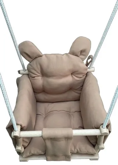 3TOYMS, huśtawka głęboka z materacem, drewniana