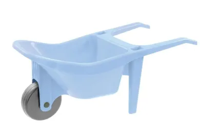 3TOYMS, taczka plastikowa, pastelowy niebieski