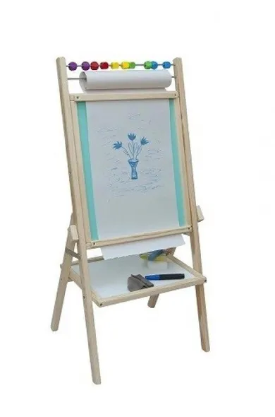 3toysm, tablica obrotowa, kredowa z rolką papieru