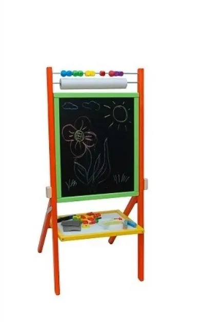 3toysm, tablica obrotowa z rolką papieru, niebieska