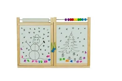 3toysm, tablica wisząca, dwustronna, naturalna