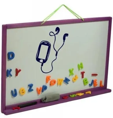3toysm, tablica wisząca, kredowa, jasnofioletowa