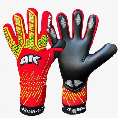 4keepers, rękawice piłkarskie, Neo Elegant Neo Lava NC Junior, rozmiar 5