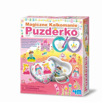 4M, magiczne kalkomanie, puzderko, zestaw artystyczny