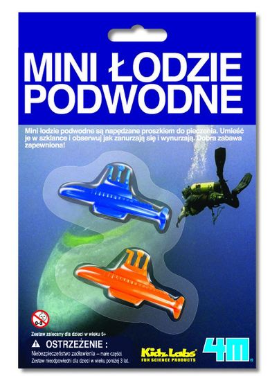 4M, mini łodzie podwodne, zestaw kreatywny