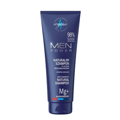 4organic, Men Power, naturalny przeciwłupieżowy szampon do włosów, 250 ml